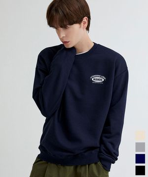 STANDARD 로고 프린팅 오버핏 맨투맨