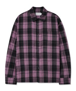 코지 스무스 컬러 체크 셔츠 [핑크]