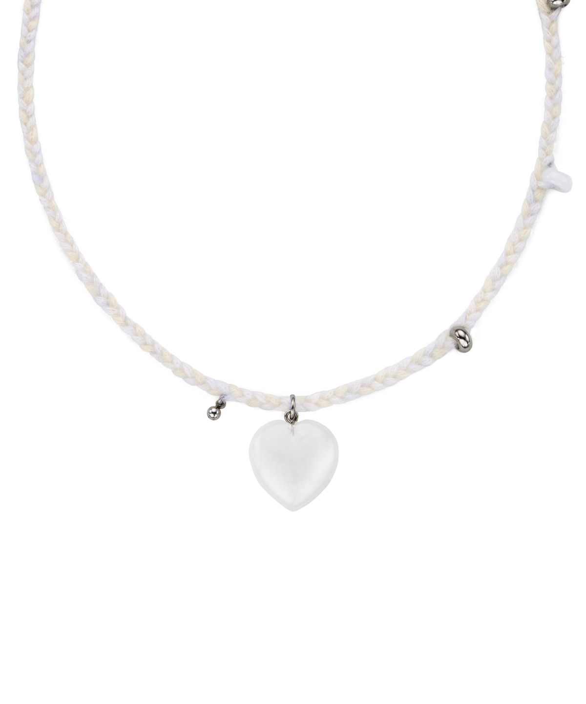 엔프프(NFF) icy heart necklace-white