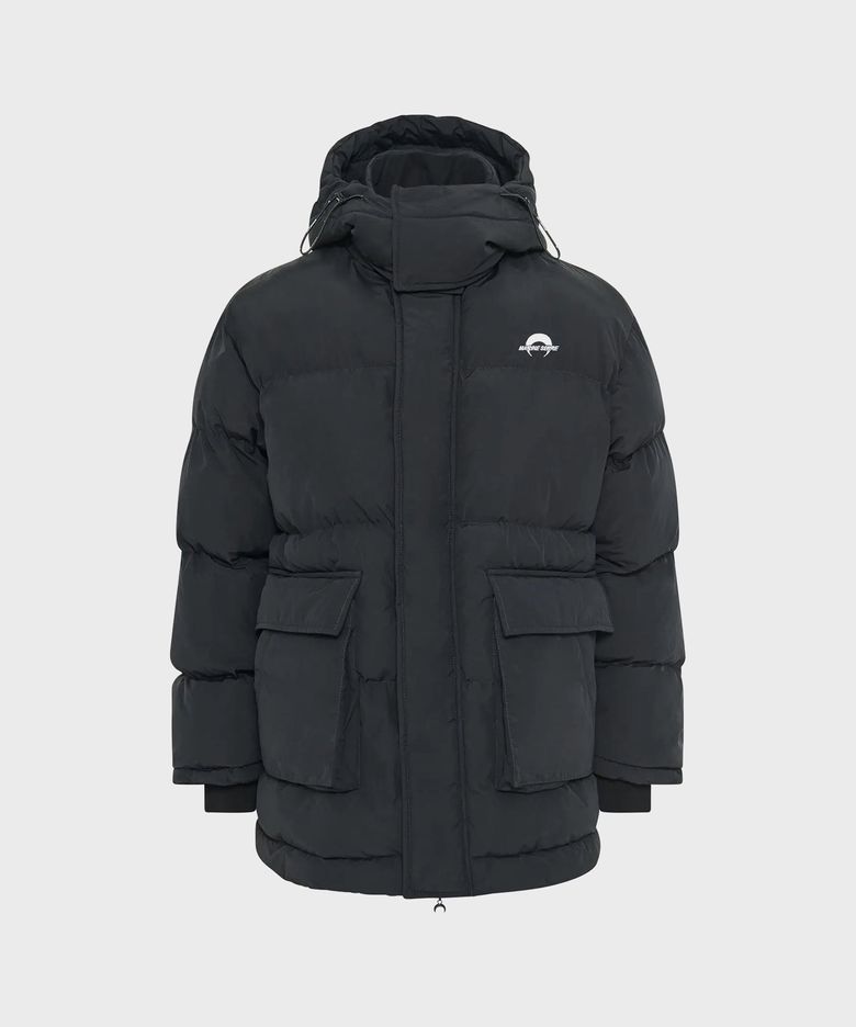 (U) MS 스포츠 나일론 푸퍼 코트 블랙 MS SPORT NYLON PUFFER COAT BLACK
