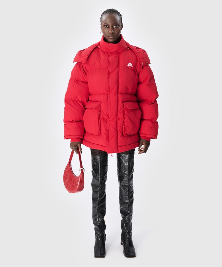 (U) MS 스포츠 나일론 푸퍼 코트 레드 MS SPORT NYLON PUFFER COAT RED