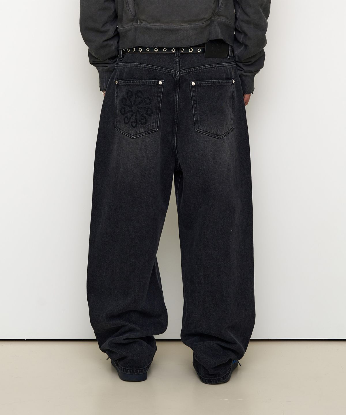 9999아카이브(9999ARCHIVE) Linking Wide Denim Pants