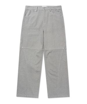 프리미엄 컷 피치 카치온 기모 팬츠 [라이트그레이]
