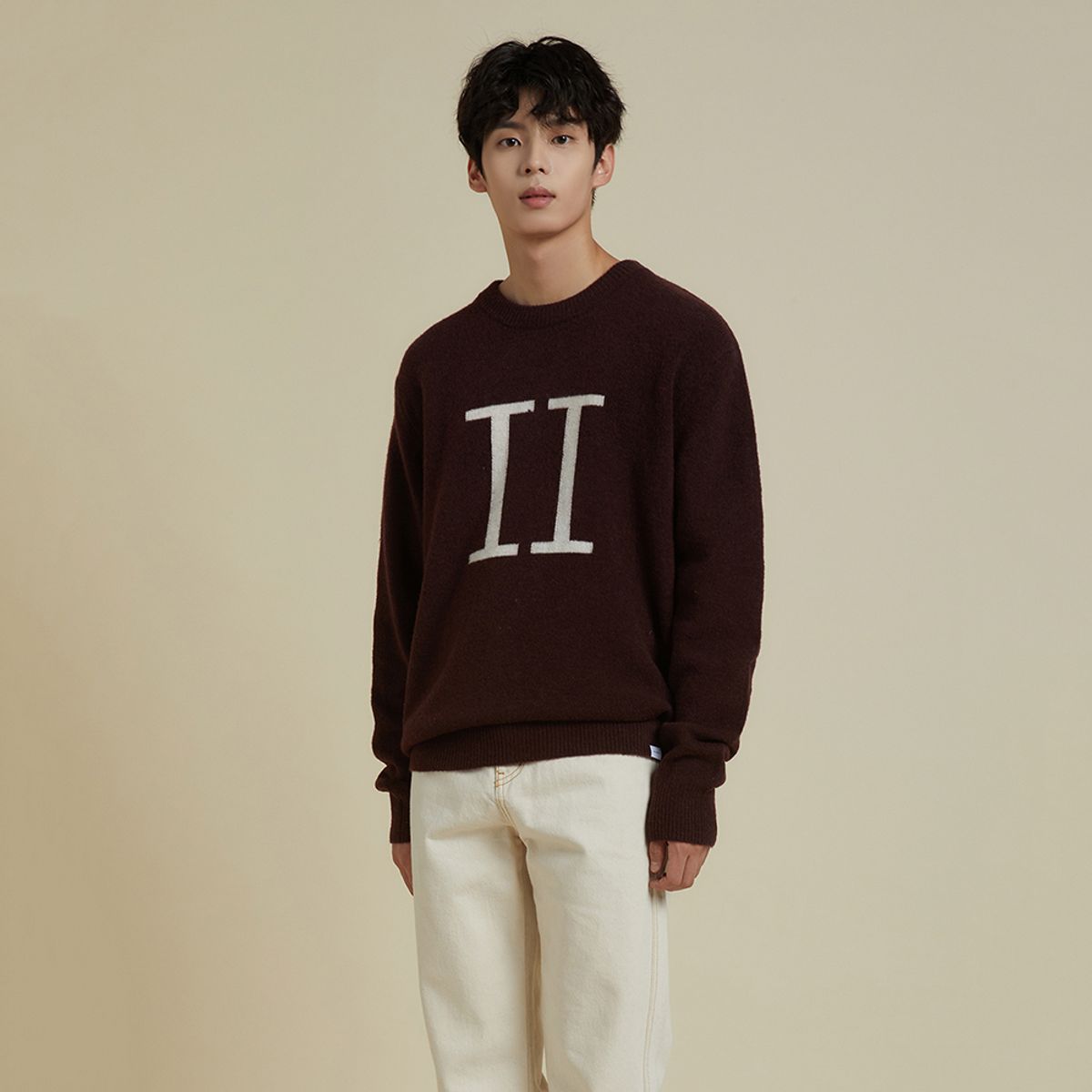 플라즈(PLADS7) ENCORE INTARSIA RECYCLED KNIT_M228CSW725M