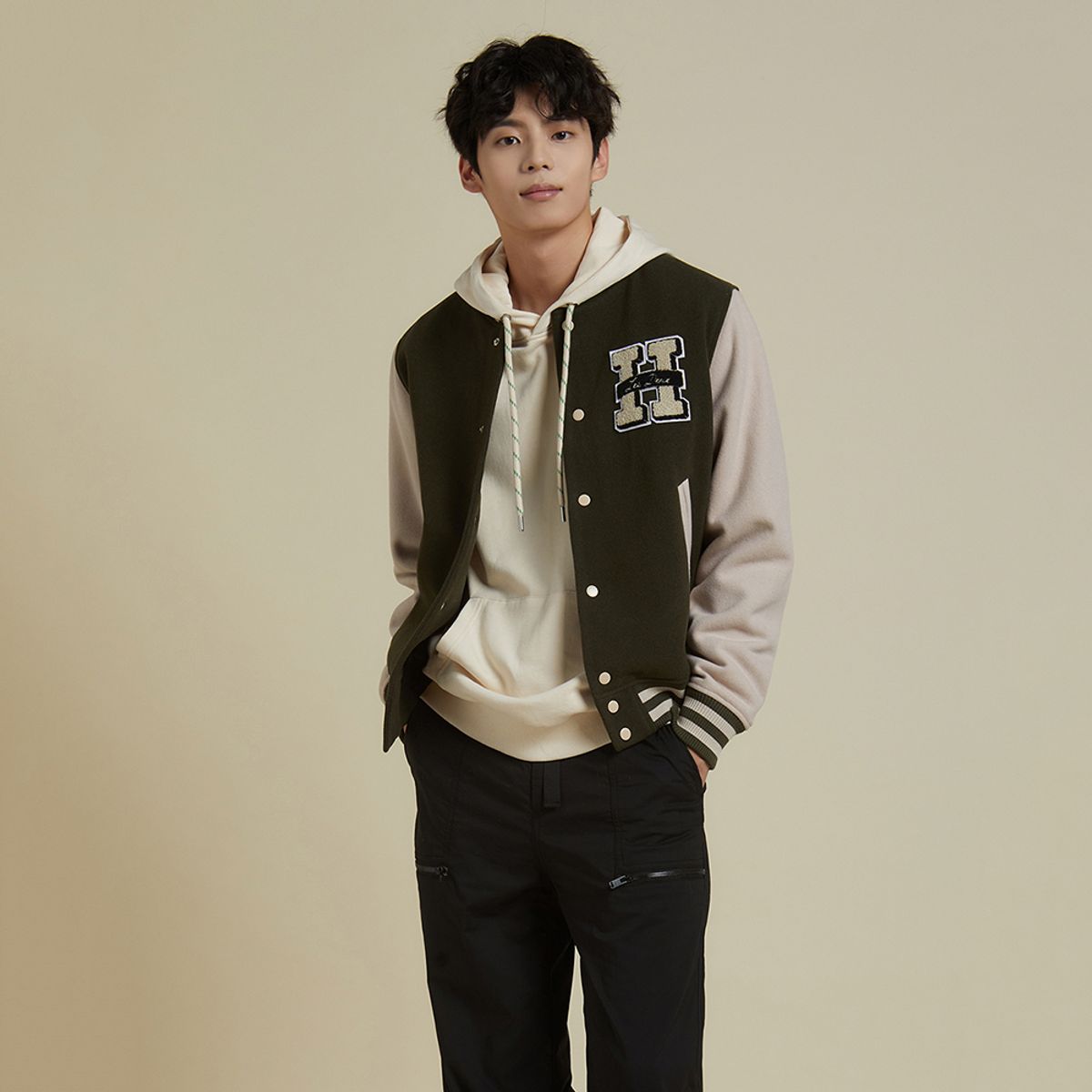 플라즈(PLADS7) VARSITY WOOL JACKET_M228CJP733M