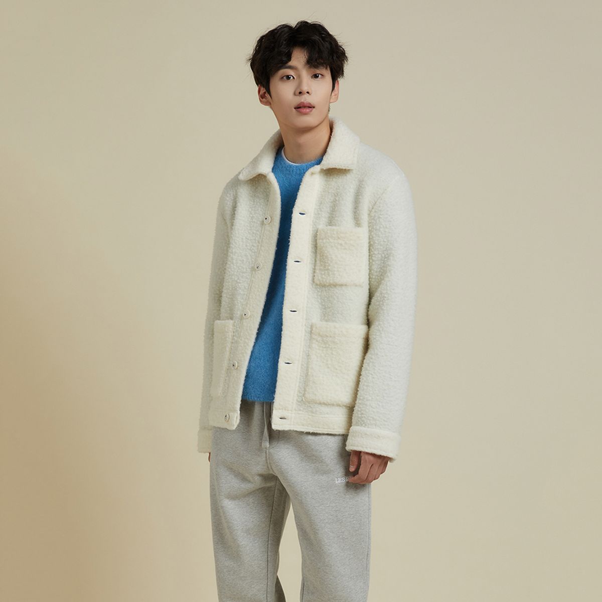 플라즈(PLADS7) OLAV FLEECE SHIRT JACKET_M226CJP603M