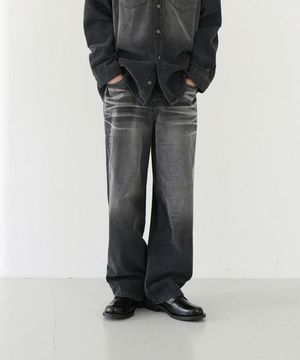 M246 코듀로이 와이드 팬츠_그레이