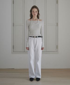 Carter Straight Denim Jean - White