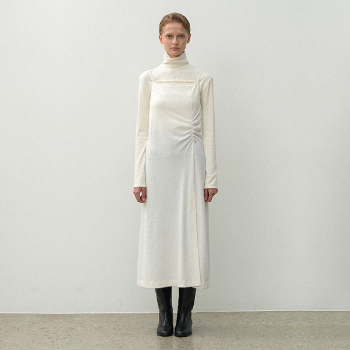 아틀리에 나인(ATELIER NAIN) STRING LAYERED SLIP DRESS(OP-6237)