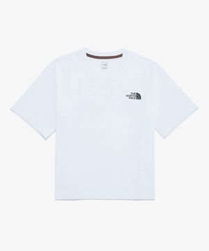 NT7UR42A 여성 TNF 한글 반팔 라운드티_WHITE