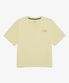 NT7UR42C 여성 TNF 한글 반팔 라운드티_LIGHT YELLOW