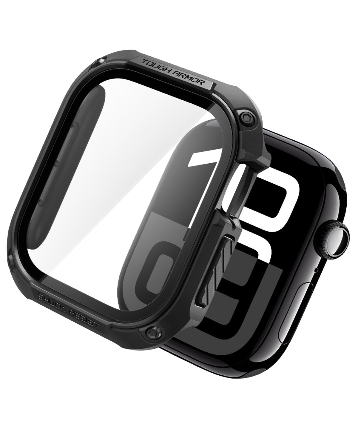 슈피겐(SPIGEN) 애플워치11 10 케이스 보호 범퍼 터프아머(강화유리 포함)