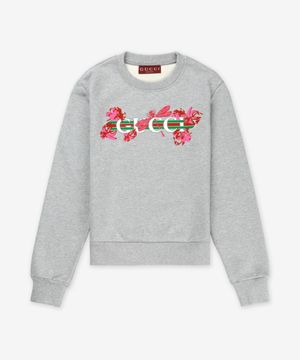 코튼 저지 맨투맨 - 그레이 멜란지 / 785636XJGSZ1230