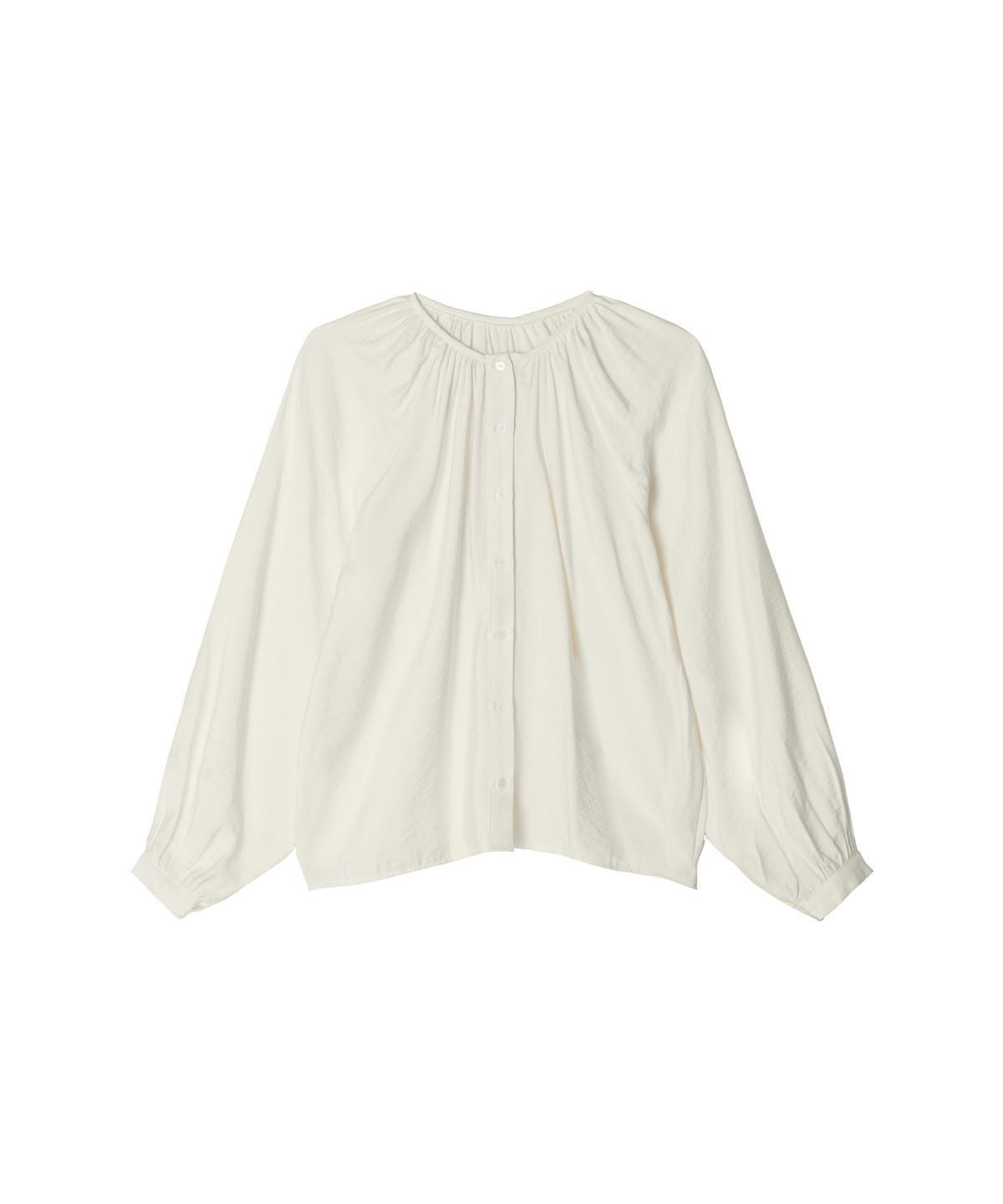 메이버유(MAYVERU) Laurina Shirring Blouse _ Ivory