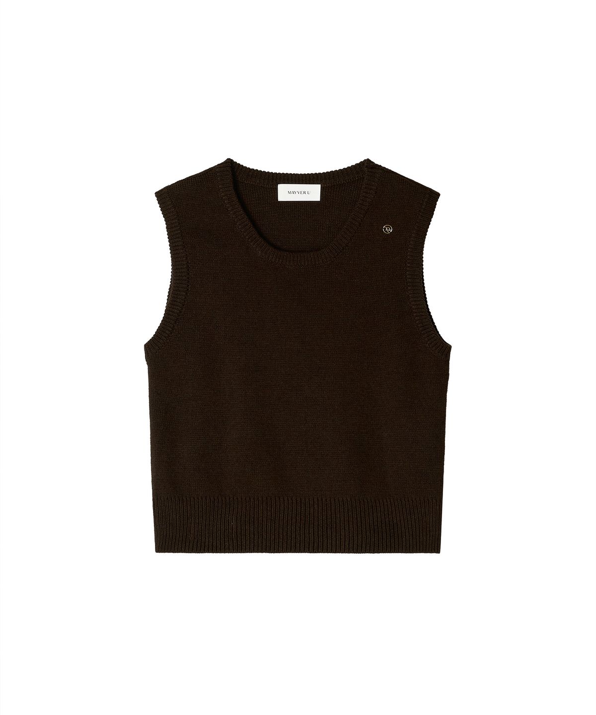 메이버유(MAYVERU) Dreamy Vest Knitwear _ Brown