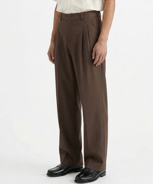 사이드 어드저스터 슬랙스 브라운