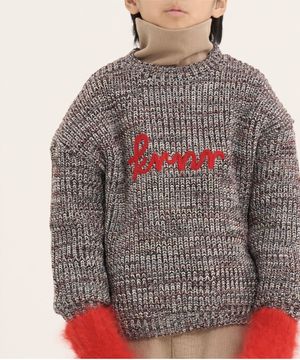 Paul 컬러믹스 니트 맨투맨 멜란지