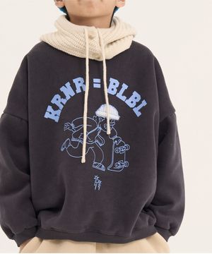 비니스케이터 기모맨투맨 챠콜