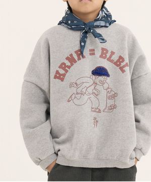 비니스케이터 기모맨투맨 멜란지