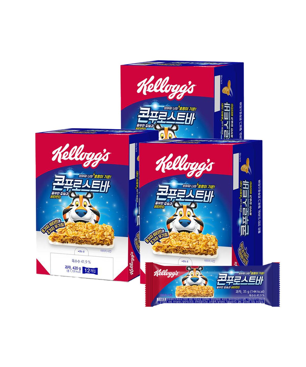 켈로그(KELLOGG) 콘푸로스트바 (35g 12개입) 3개
