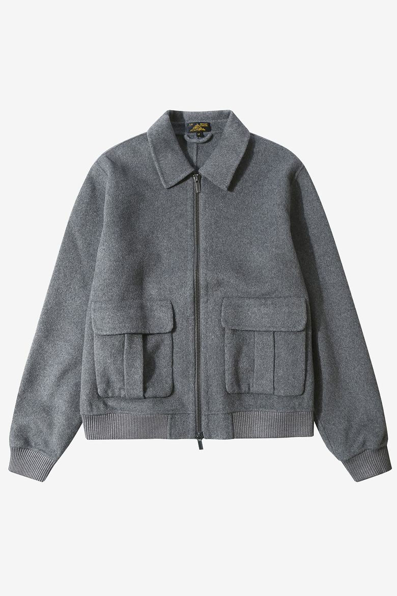 MACAU - BOMBER WOOL JACKET_Grey