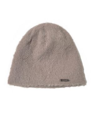 메탈 로고 퍼 비니 [브라운]