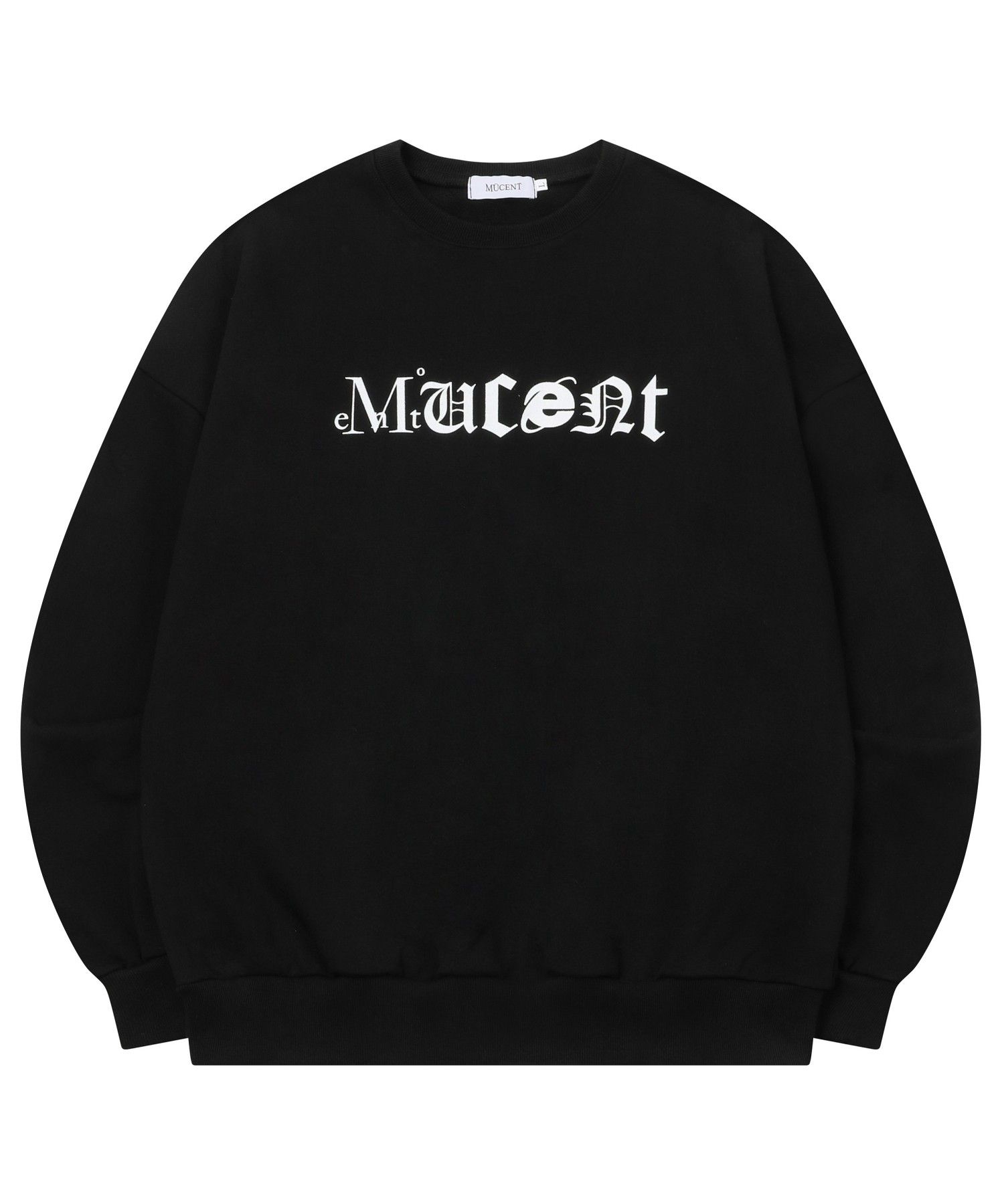 ★MUCENT★ Leather Point Signature Man to Man Unisex 2 Color MUSINSA | MUCENT Major Signature Man to Man Unisex (2 Colors)
