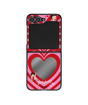베티붑 하트 클럽 미러 범퍼 폰케이스_핑크 (갤럭시 Z플립)