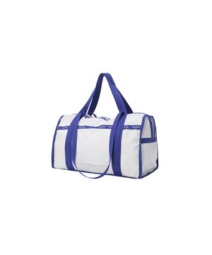 FOLDERBLE TRAVEL BAG - WHITE/BLUE
