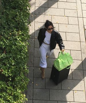 FOLDERBLE TRAVEL BAG - YELLOW GREEN