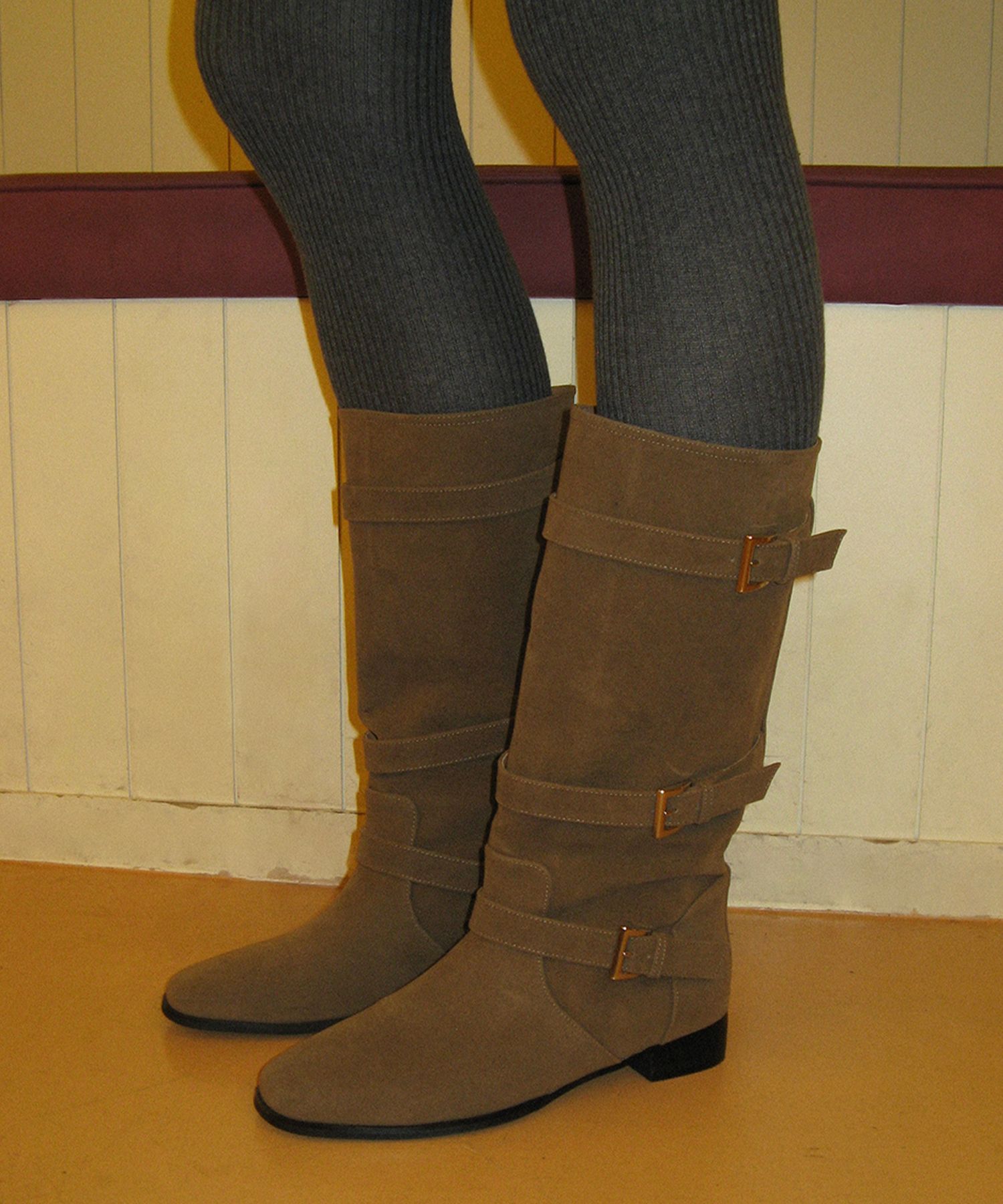 MUSINSA公式 | SOMEWHEREBUTTER Long Brooklynn Buckle Boots