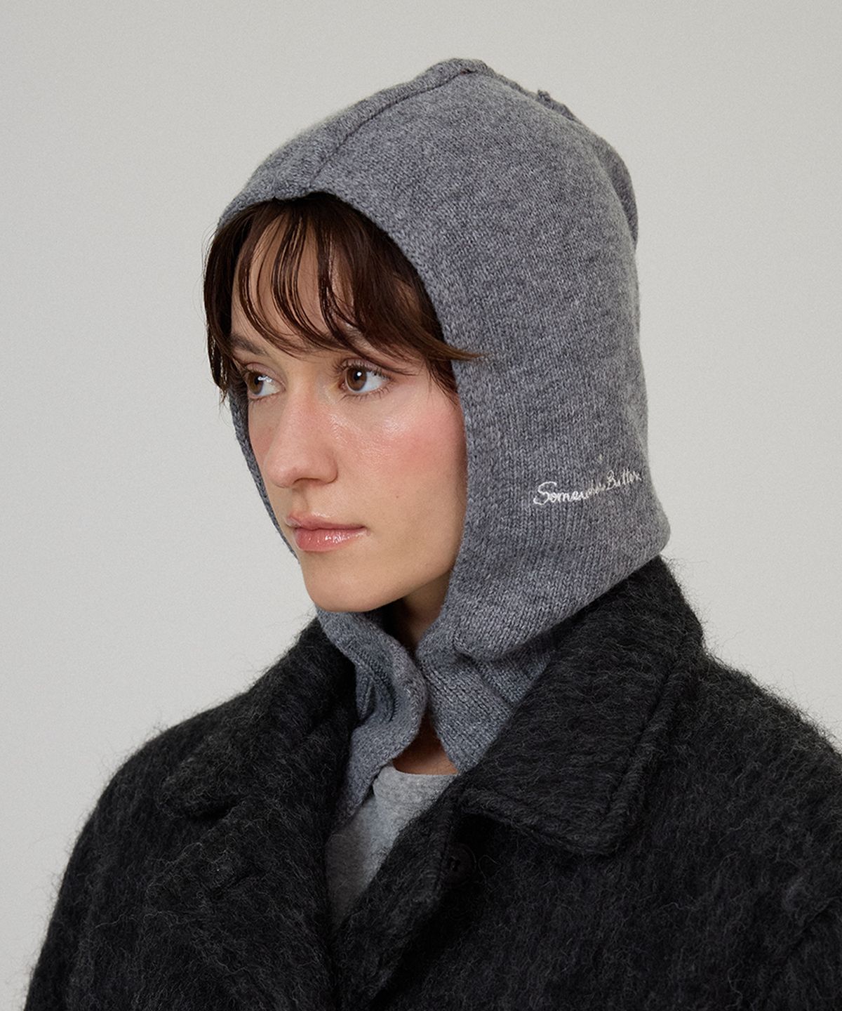 썸웨어버터(SOMEWHEREBUTTER) Cashmere Basic Balaclava - 3Color