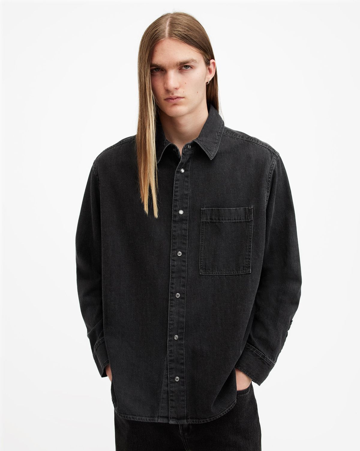 올세인츠(ALLSAINTS) 톨허스트 셔츠 M094SB-162