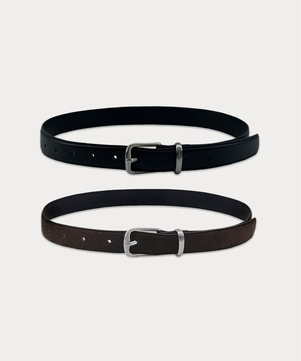 썸웨어버터(SOMEWHEREBUTTER) Vintage Leather Belt - 2Color