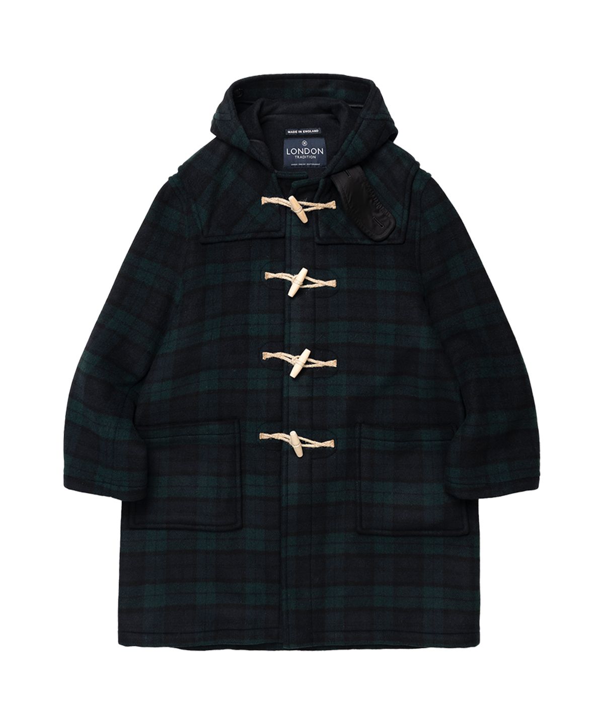 런던트레디션(LONDONTRADITION) Martin Mens Duffle Coat - Navy BW A06 (OC)