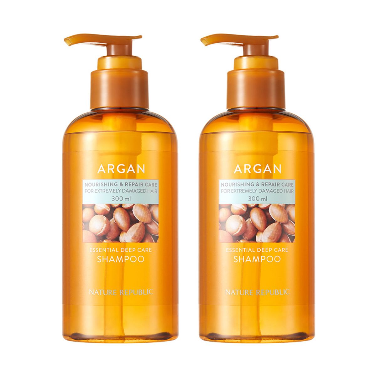 네이처리퍼블릭(NATURE REPUBLIC) [2pack] 아르간 에센셜 딥케어 샴푸 300ml