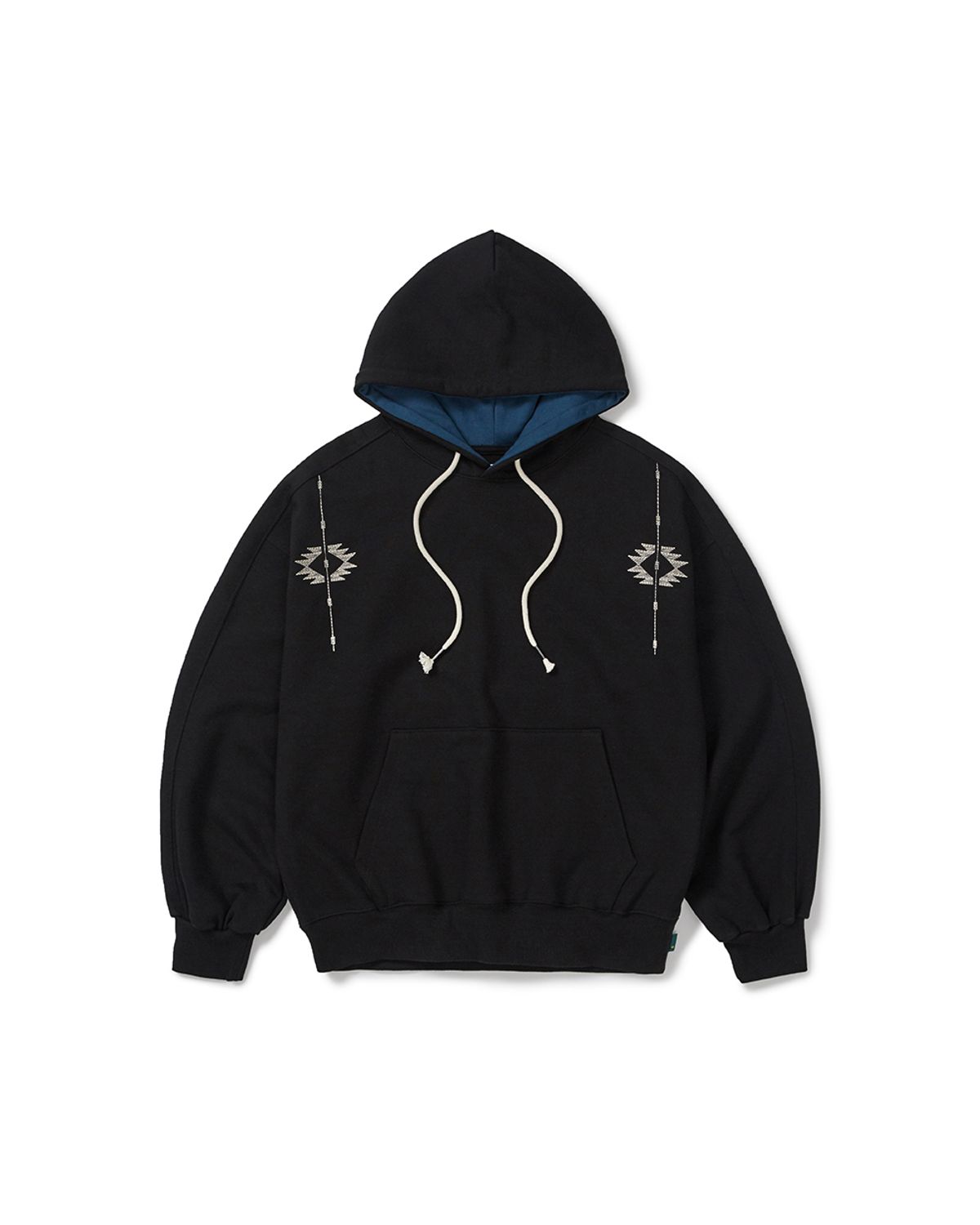 카락터(KARACTOR) Chimayo stitch hoodie / Black