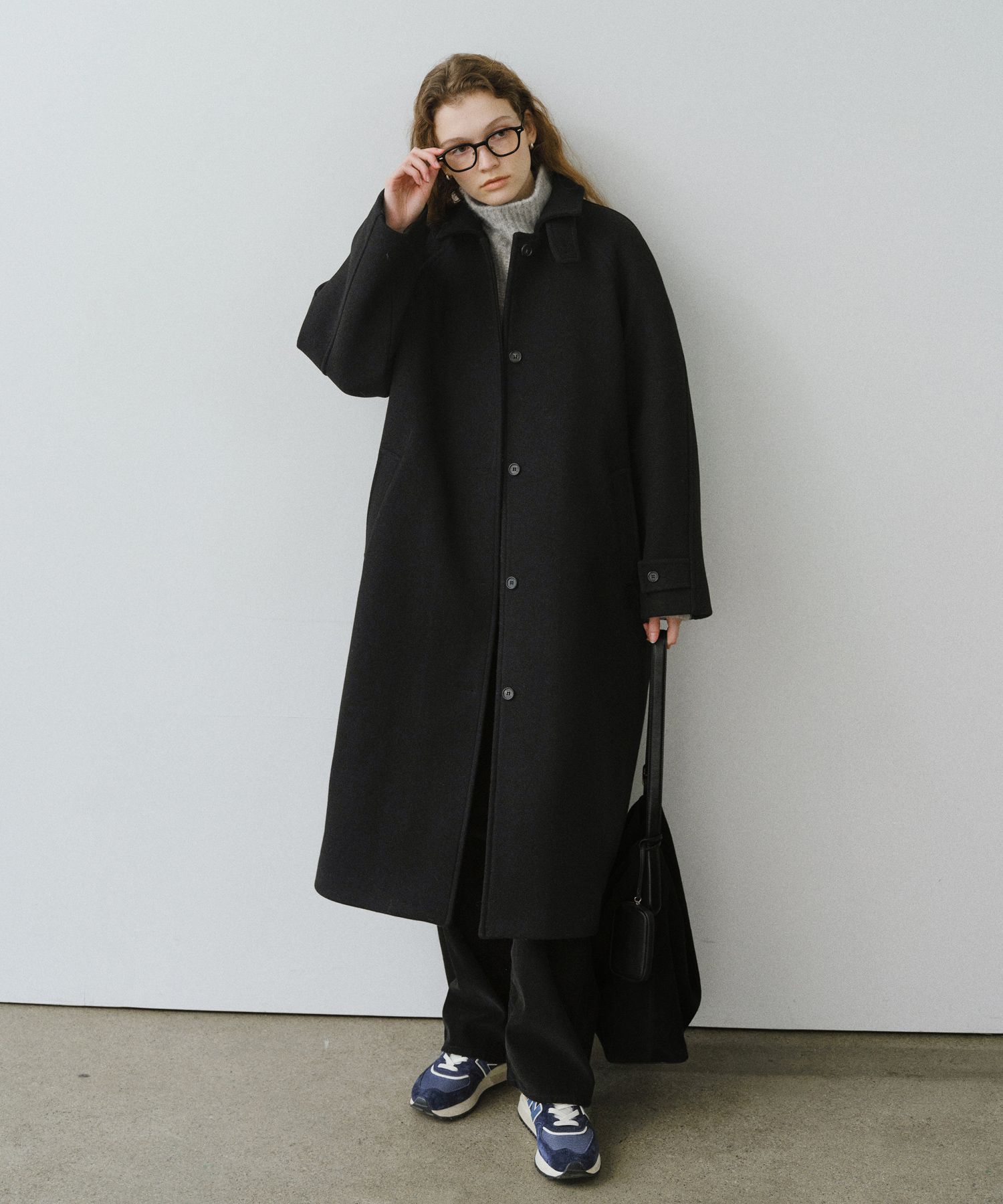 【URAGO】Wool balmacaan long coat MUSINSA公式 | URAGO Wool balmacaan long coat