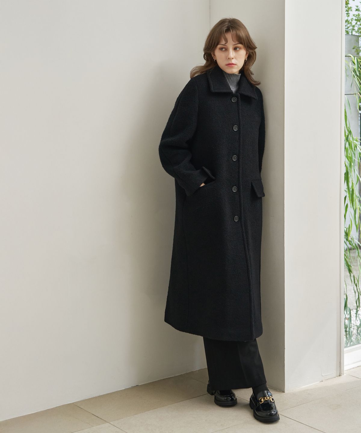 아르모어 시크릿(ARMOIRESECRET) 클래식 울 알파카 롱 코트