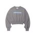 우먼스 피셔 로고 크롭 스웨트 셔츠 (그레이)