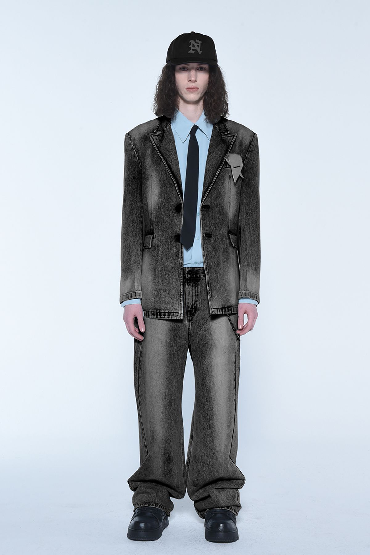 더발론(THE BALLON) BLACK CAT WASHED JEANS