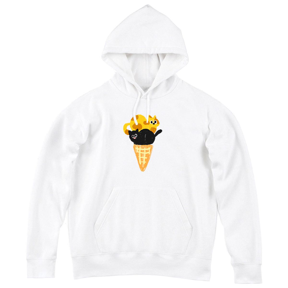 어썸어스(AWESOMEUS) 아이스크림 캣  HOODIE_4 COLOR