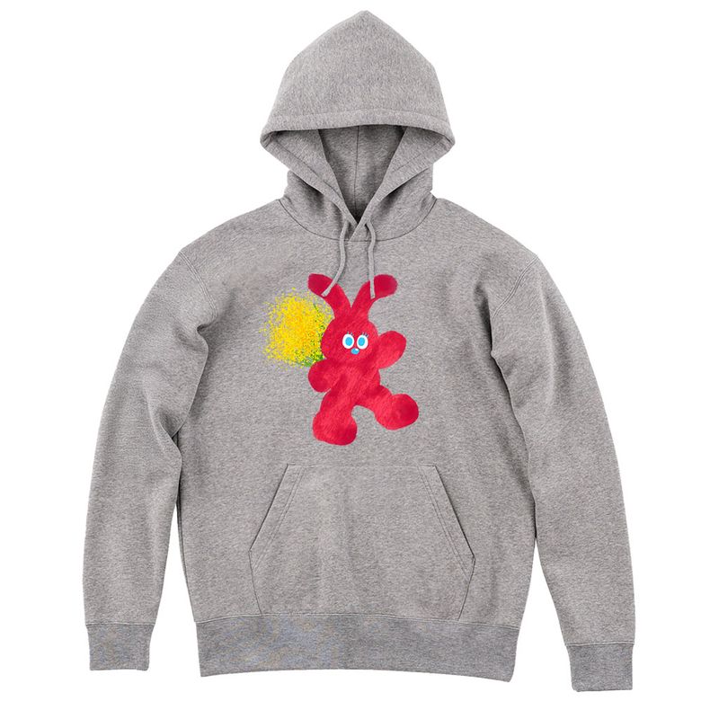 꽃다발 든 빨간 토끼  HOODIE_4 COLOR