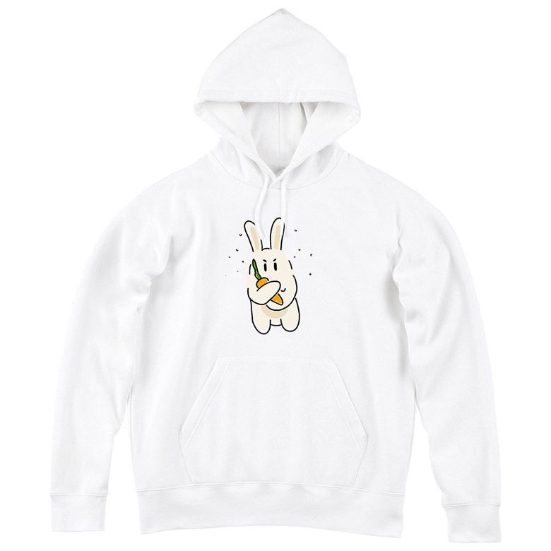 당근 들고있는 화난토끼  HOODIE_4 COLOR