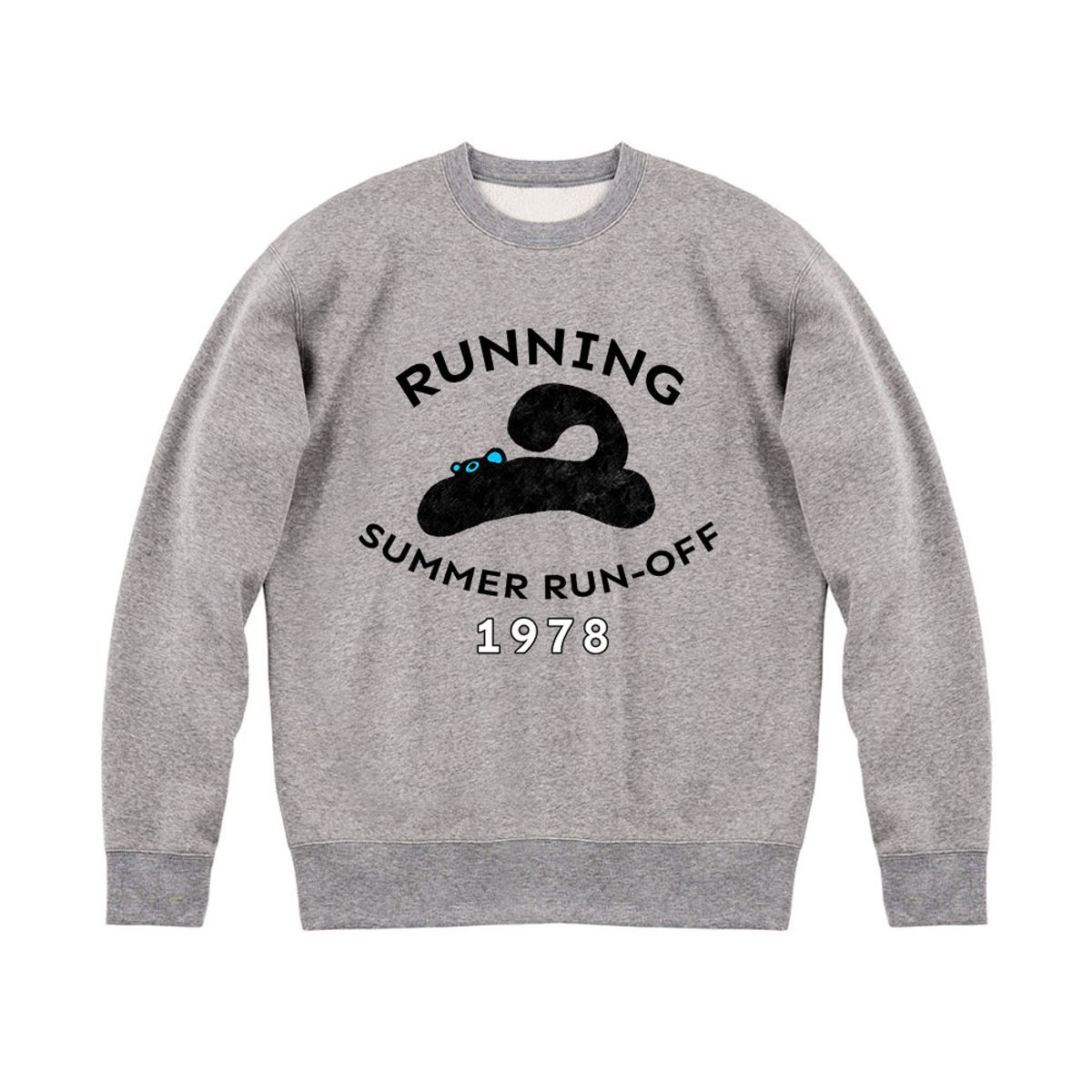 어썸어스(AWESOMEUS) 러닝하는 고양이 SWEAT SHIRTS_4 COLOR