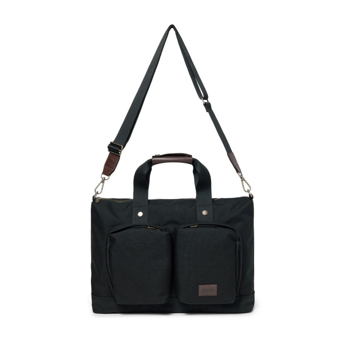브롬톤 런던(BROMPTON LONDON) TWO POCKET TOTE BAG - BLACK (P245ATO203)