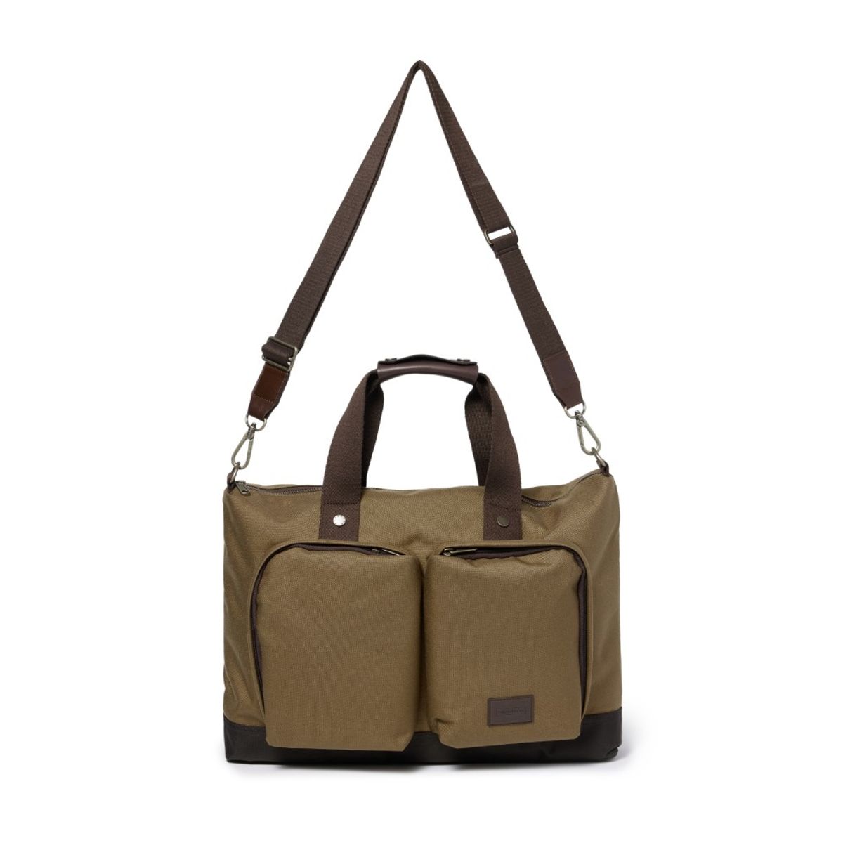브롬톤 런던(BROMPTON LONDON) TWO POCKET TOTE BAG - D/BEIGE (P245ATO203)
