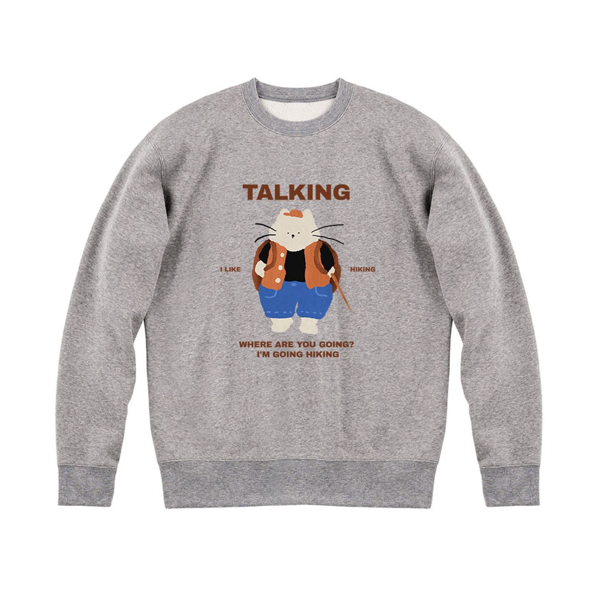 어썸어스(AWESOMEUS) 백팩 메고있는 고양이 SWEAT SHIRTS_4 COLOR