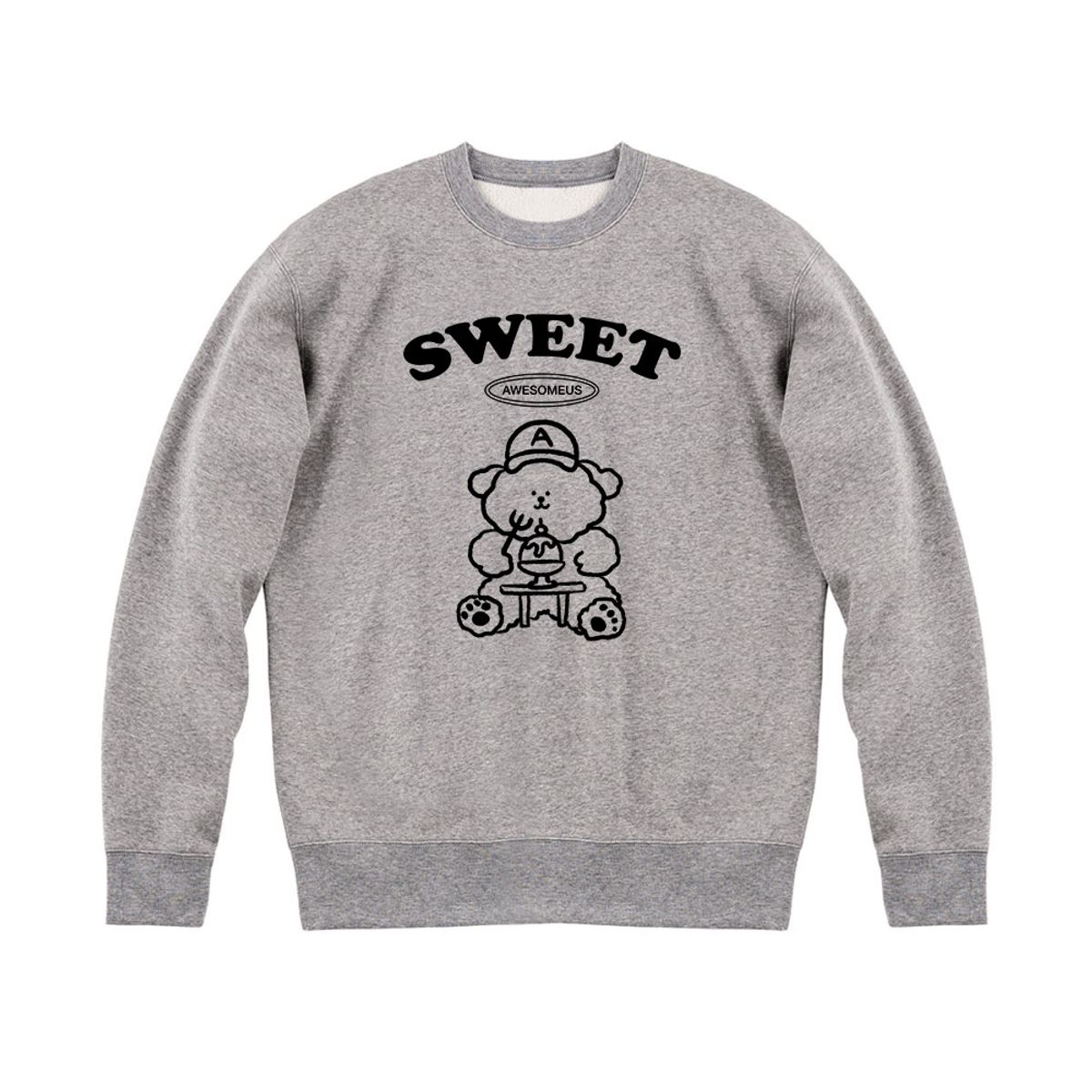 어썸어스(AWESOMEUS) 스위트 곰돌이 SWEAT SHIRTS_4 COLOR