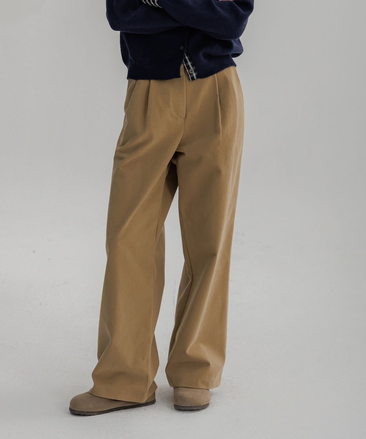 판도라핏(PANDORAFIT) Seed Peach Two Pin Tuck Pants